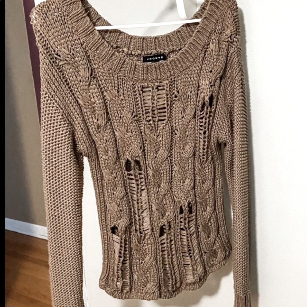 Trouve Shimmer Sweater, M